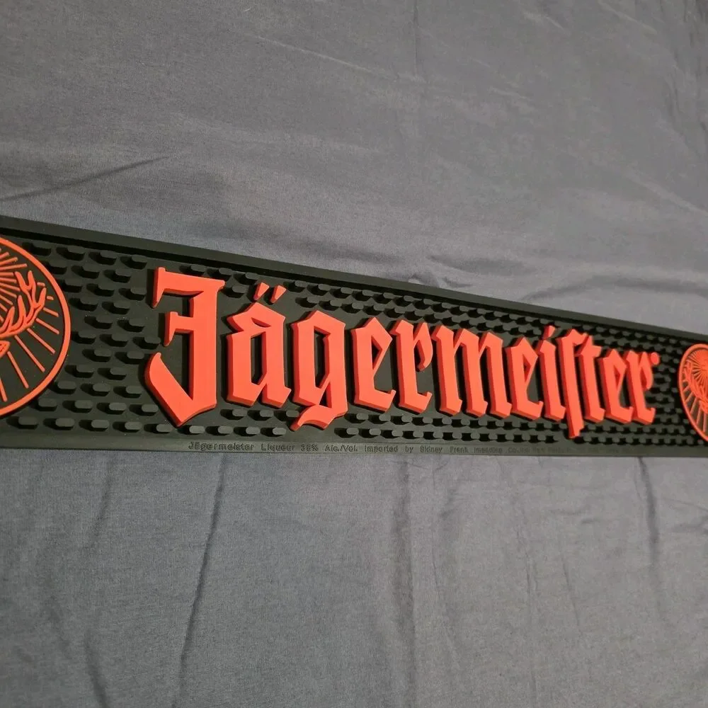 Jagermeister Rubber Bar Rail Runner Spill Mat Heavy Duty  21
